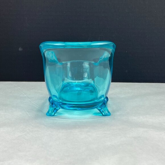 Bath and Body Works Aqua Glass Miniature Claw Foot Bath Tub - Picture 4 of 11